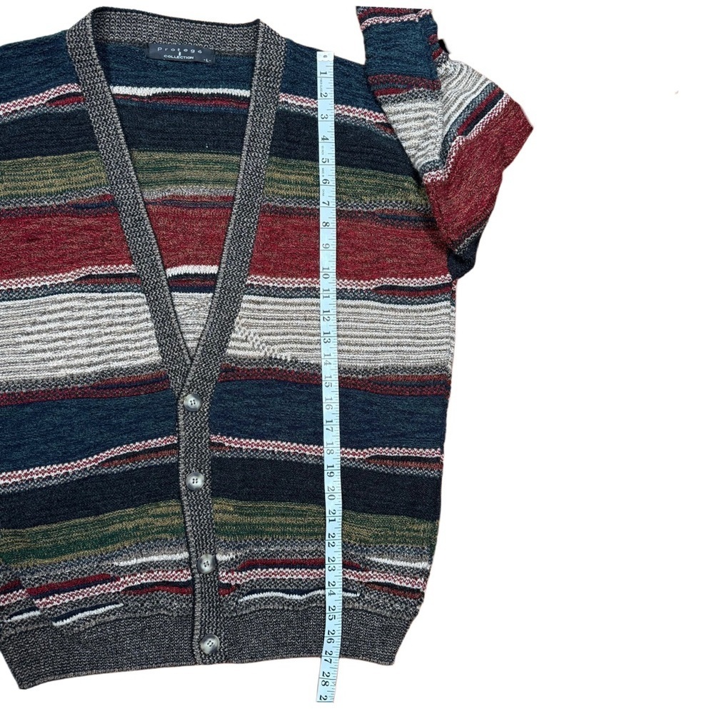 Protege Collection Striped Hiking Knit Cardigan Large - Picture 8 of 12